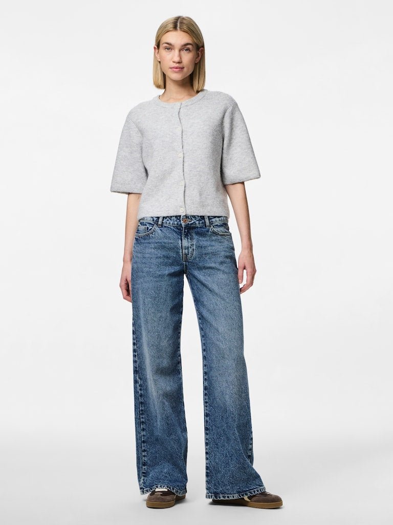 Pcsilly Ss O-Neck Knit Cardigan Noos van Pieces – Cardigans voor dames | Meisjes Brugge