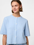Cashmere Blue MELANGE Cardigans - Pcsilly Ss O-Neck Knit Cardigan Noos van Pieces