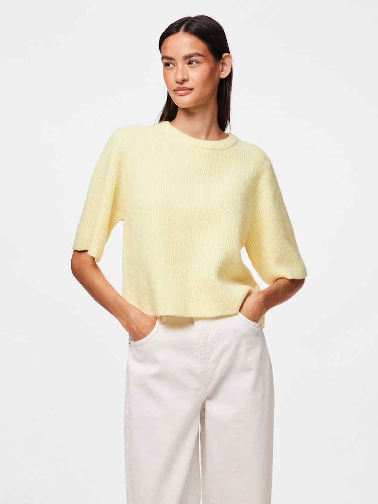 Pcsilly Ss O-Neck Knit Noos - SS26 van Pieces – Pulls voor dames | Meisjes Brugge