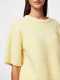 Pale banana-MELANGE Pulls - Pcsilly Ss O-Neck Knit Noos - SS26 van Pieces