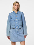 Pcsky Denim Jacket - koop Jassen van Pieces bij Meisjes Brugge