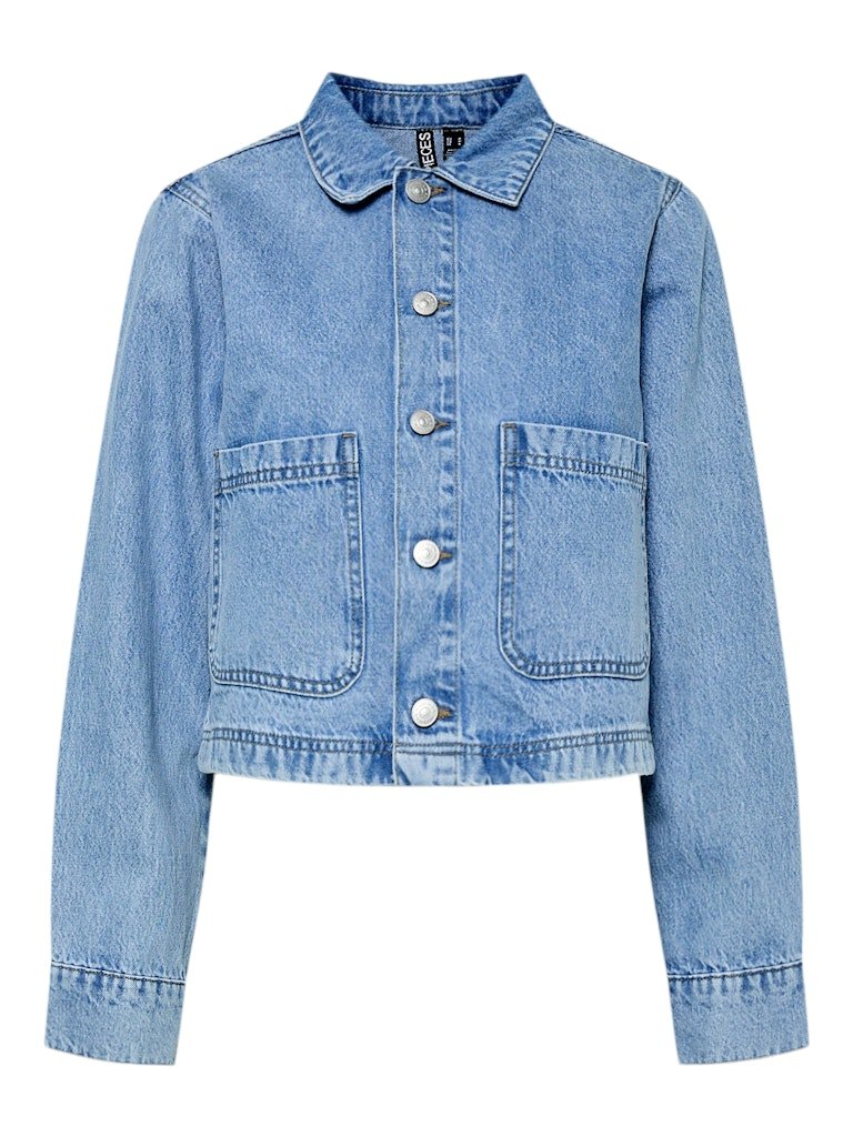 Pcsky Denim Jacket van Pieces – Jassen voor dames | Meisjes Brugge