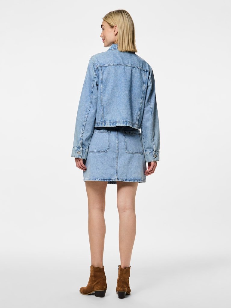 Pcsky Denim Jacket van Pieces – Jassen voor dames | Meisjes Brugge