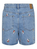 Pcsky Hw Embroidery Denim Shorts van Pieces – Shorts voor dames | Meisjes Brugge