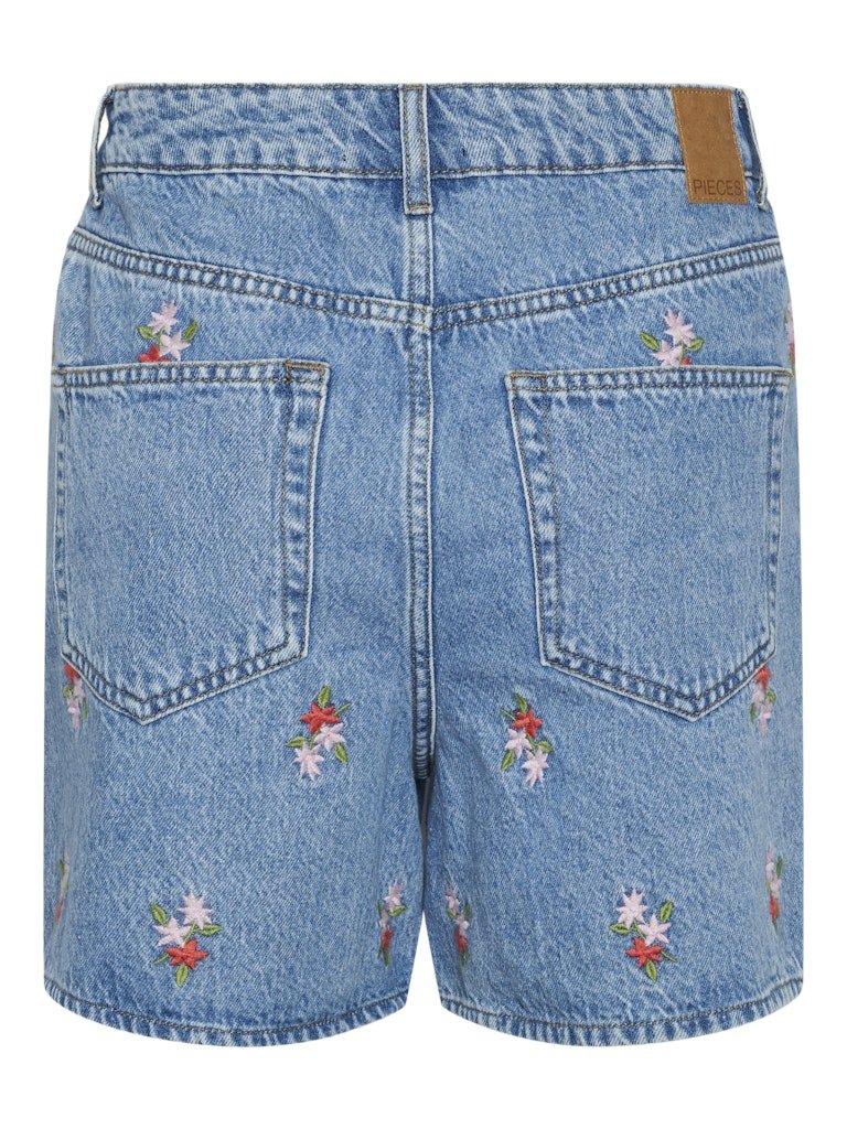 Pcsky Hw Embroidery Denim Shorts van Pieces – Shorts voor dames | Meisjes Brugge