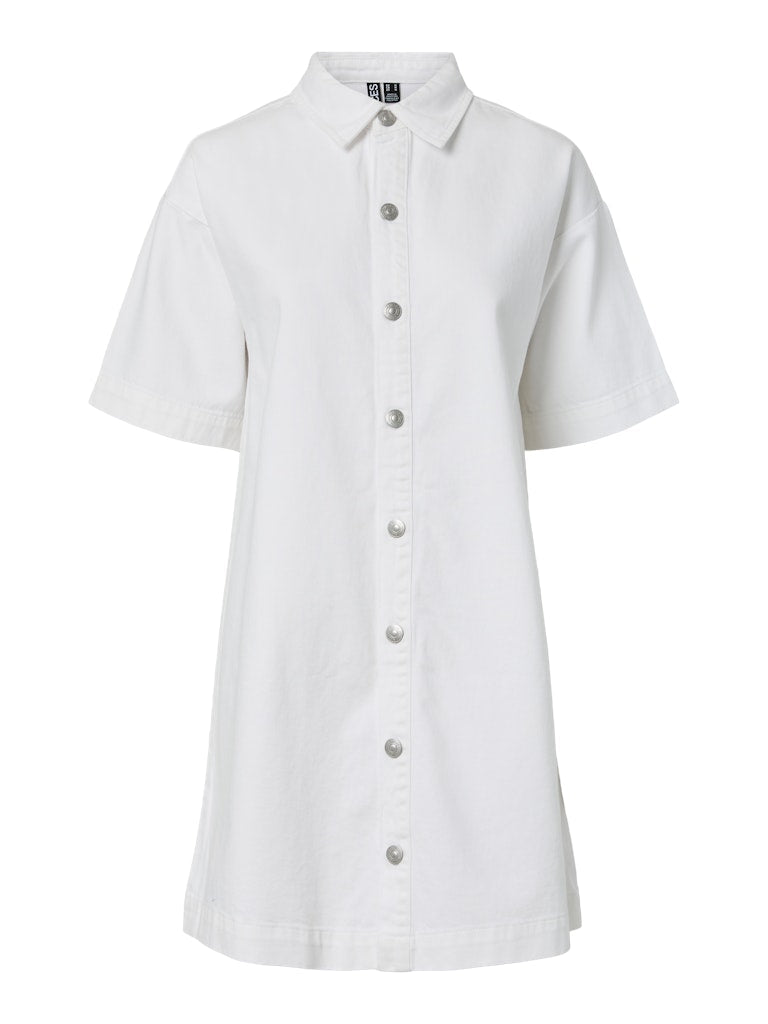 Pcsky Ss A-Shape Denim Dress Noos van Pieces – Jurken voor dames | Meisjes Brugge