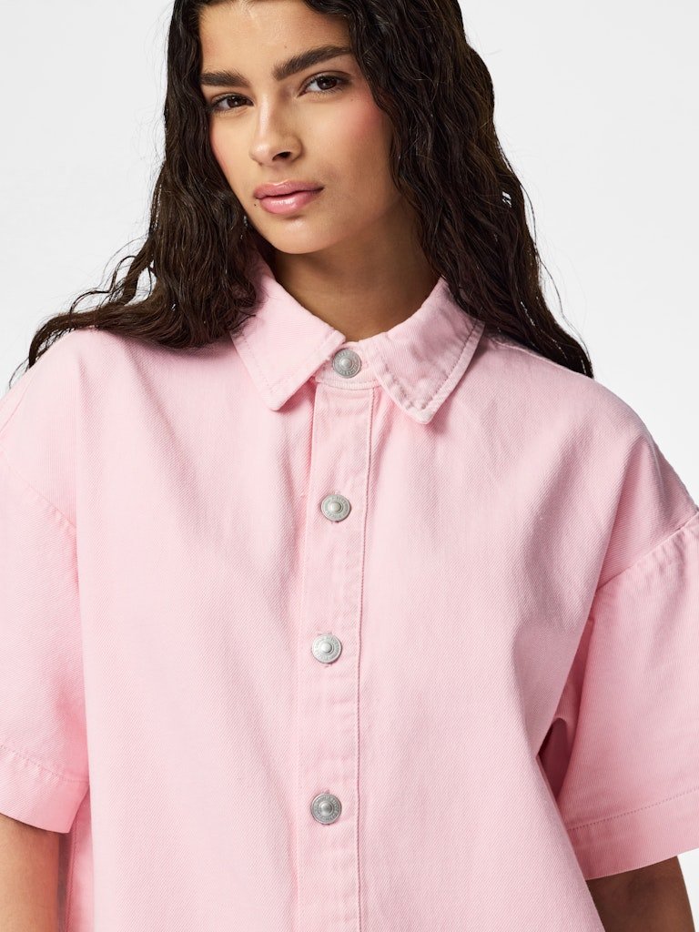 Pcsky Ss A-Shape Denim Dress Noos van Pieces – Jurken voor dames | Meisjes Brugge