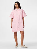 Roseate spoonbill Jurken - Pcsky Ss A-Shape Denim Dress Noos van Pieces