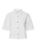 Pcsky Ss A - Shape Denim Top Noos – Shirts voor dames in kleur | Meisjes
