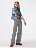 Pcsky Ss A - Shape Denim Top Noos – Shirts voor dames in kleur | Meisjes