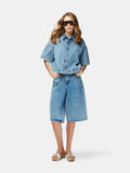 Pcsky Ss A - Shape Denim Top Noos – Shirts voor dames in kleur | Meisjes