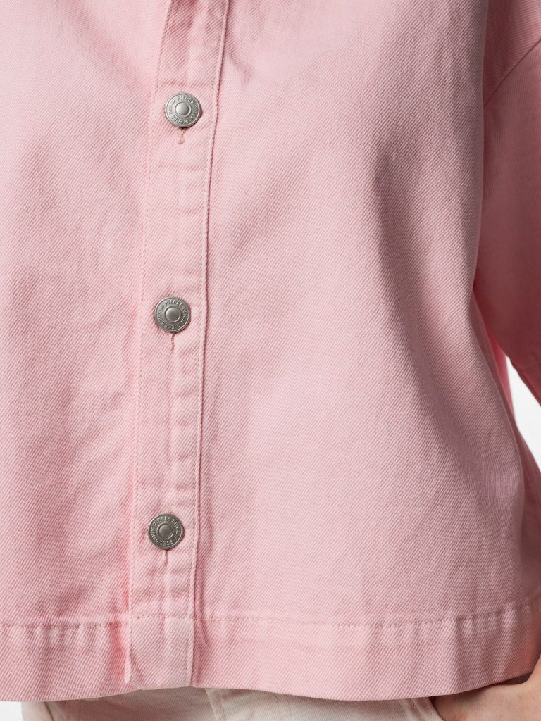 Pcsky Ss A-Shape Denim Top Noos van Pieces – Shirts voor dames | Meisjes Brugge