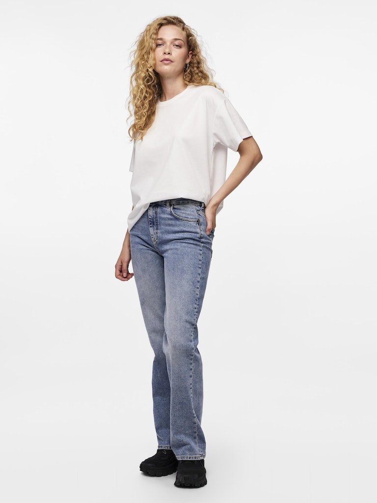 Pcskylar Ss Oversized Tee Noos van Pieces – Tops voor dames | Meisjes Brugge