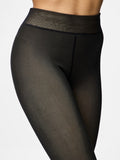 Black Sokken - Pcsophie Fleece Tights Noos van Pieces