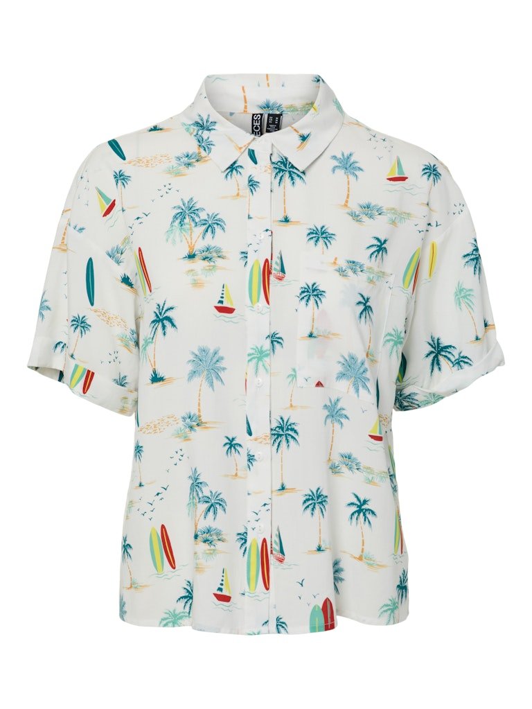 Pctrinique Ss Shirt van Pieces – Shirts voor dames | Meisjes Brugge