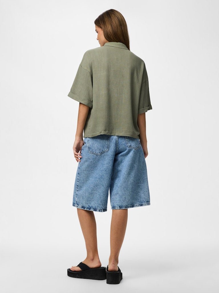 Pcvinsty Short 2/4 Shirt van Pieces – Shirts voor dames | Meisjes Brugge