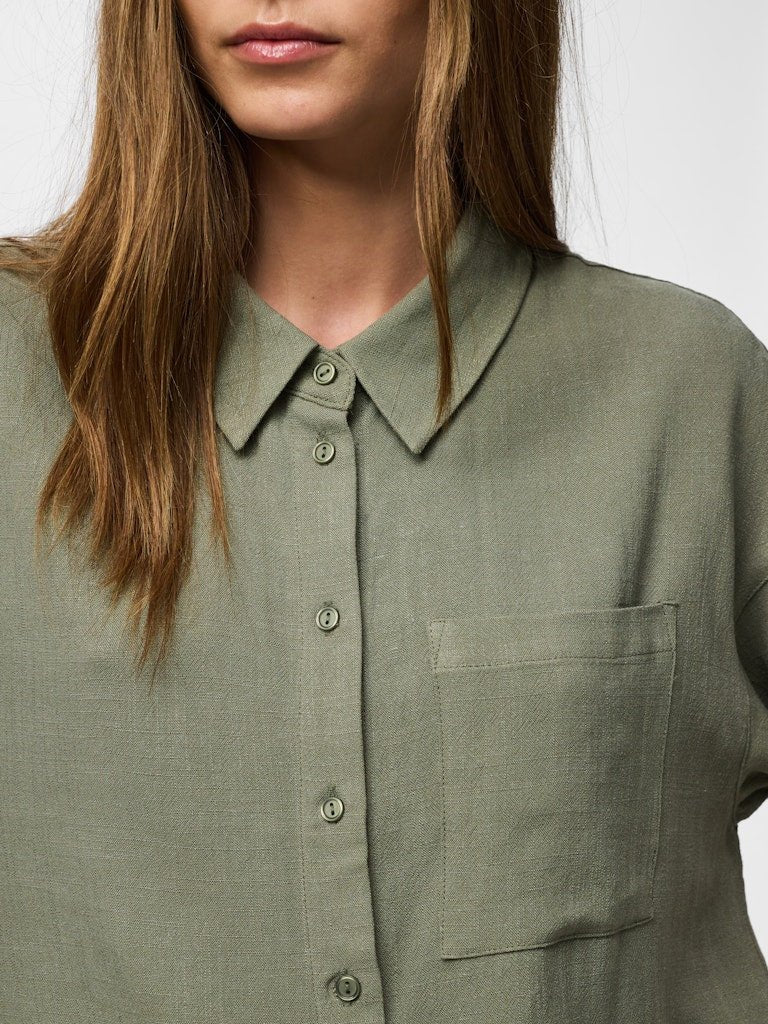 Pcvinsty Short 2/4 Shirt van Pieces – Shirts voor dames | Meisjes Brugge