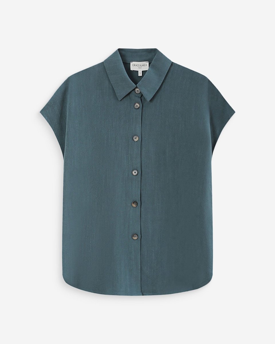 Perez Chemise - SS26 van Grace and Mila – Shirts voor dames | Meisjes Brugge