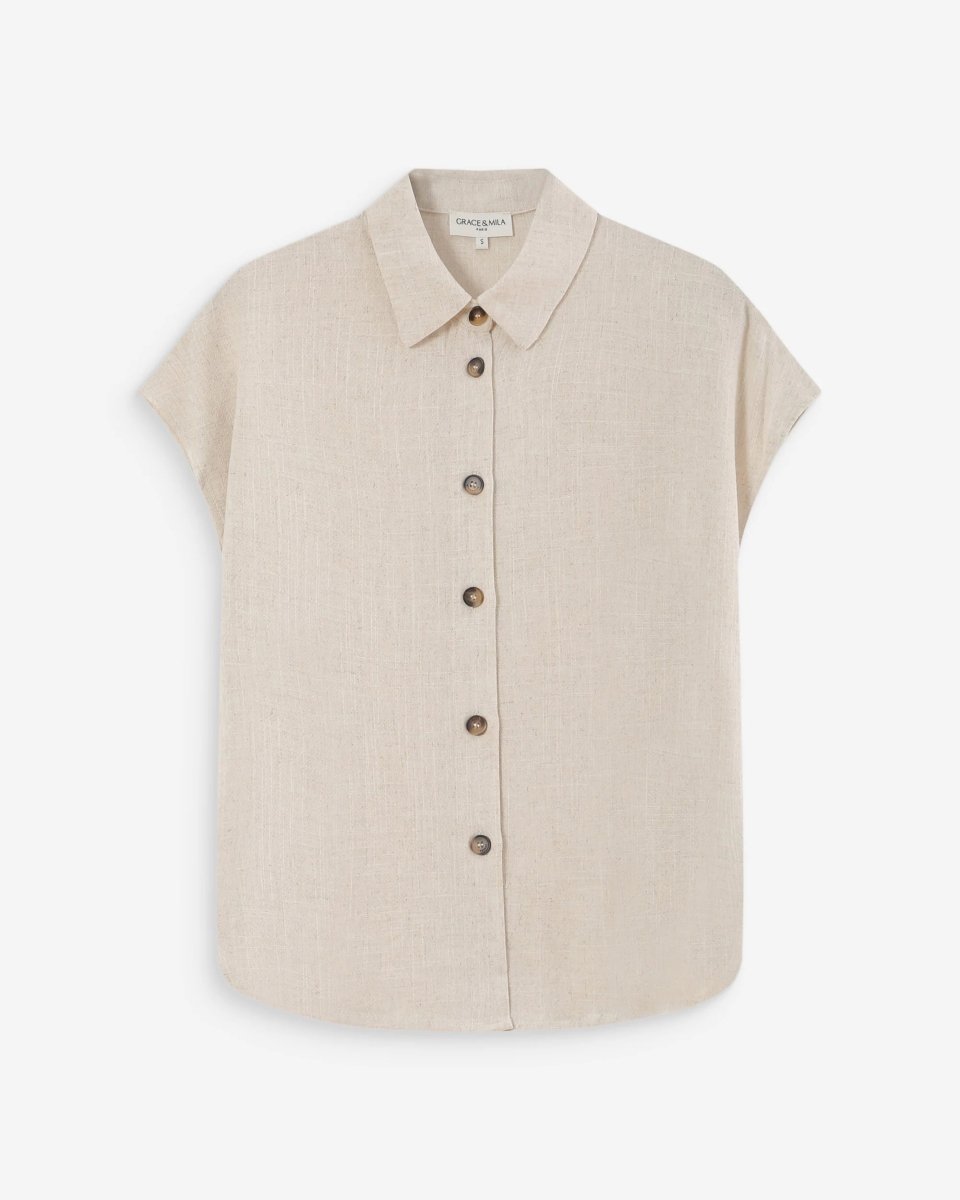 Perez Chemise - SS26 van Grace and Mila – Shirts voor dames | Meisjes Brugge