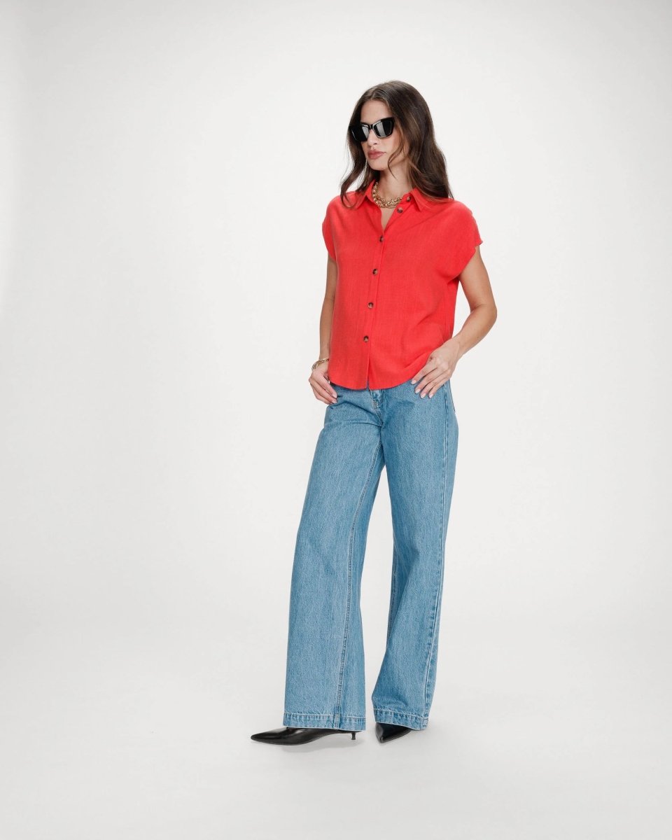 Perez Chemise - SS26 van Grace and Mila – Shirts voor dames | Meisjes Brugge