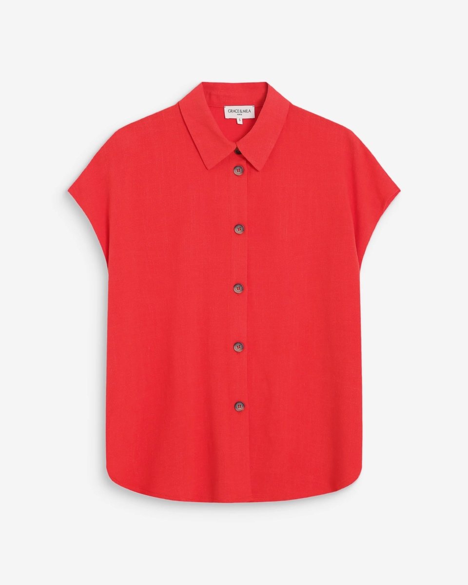 Perez Chemise - SS26 van Grace and Mila – Shirts voor dames | Meisjes Brugge