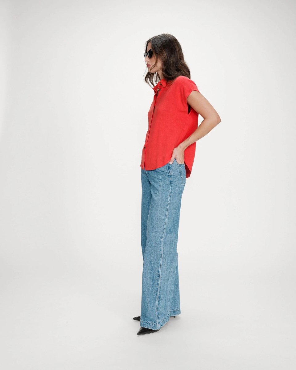 Perez Chemise - SS26 van Grace and Mila – Shirts voor dames | Meisjes Brugge