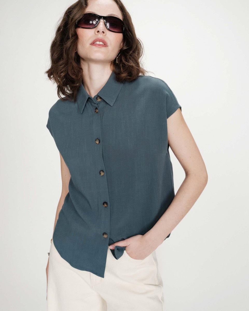 Perez Chemise - SS26 van Grace and Mila – Shirts voor dames | Meisjes Brugge