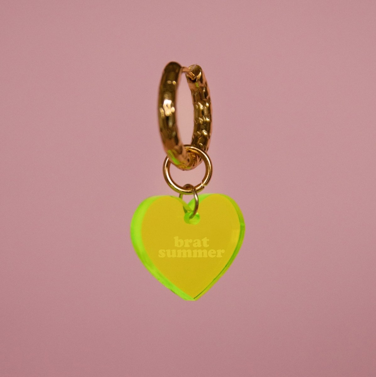 Plexi hoop - Heart van Atelier Jean – Juwelen voor dames | Meisjes Brugge