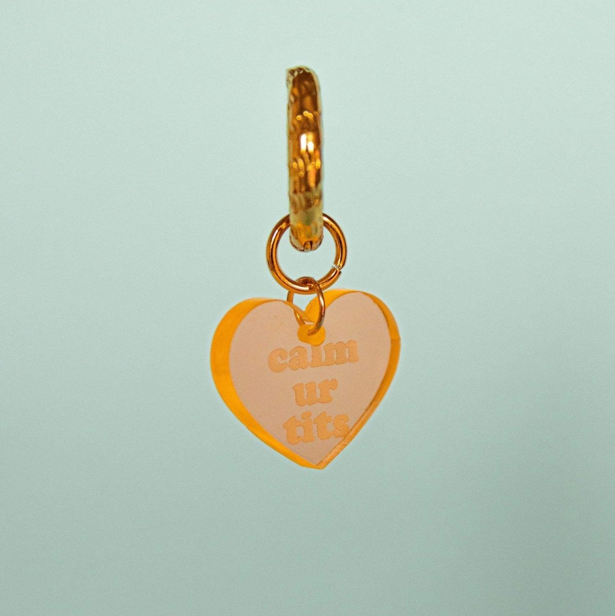 Plexi hoop - Heart van Atelier Jean – Juwelen voor dames | Meisjes Brugge