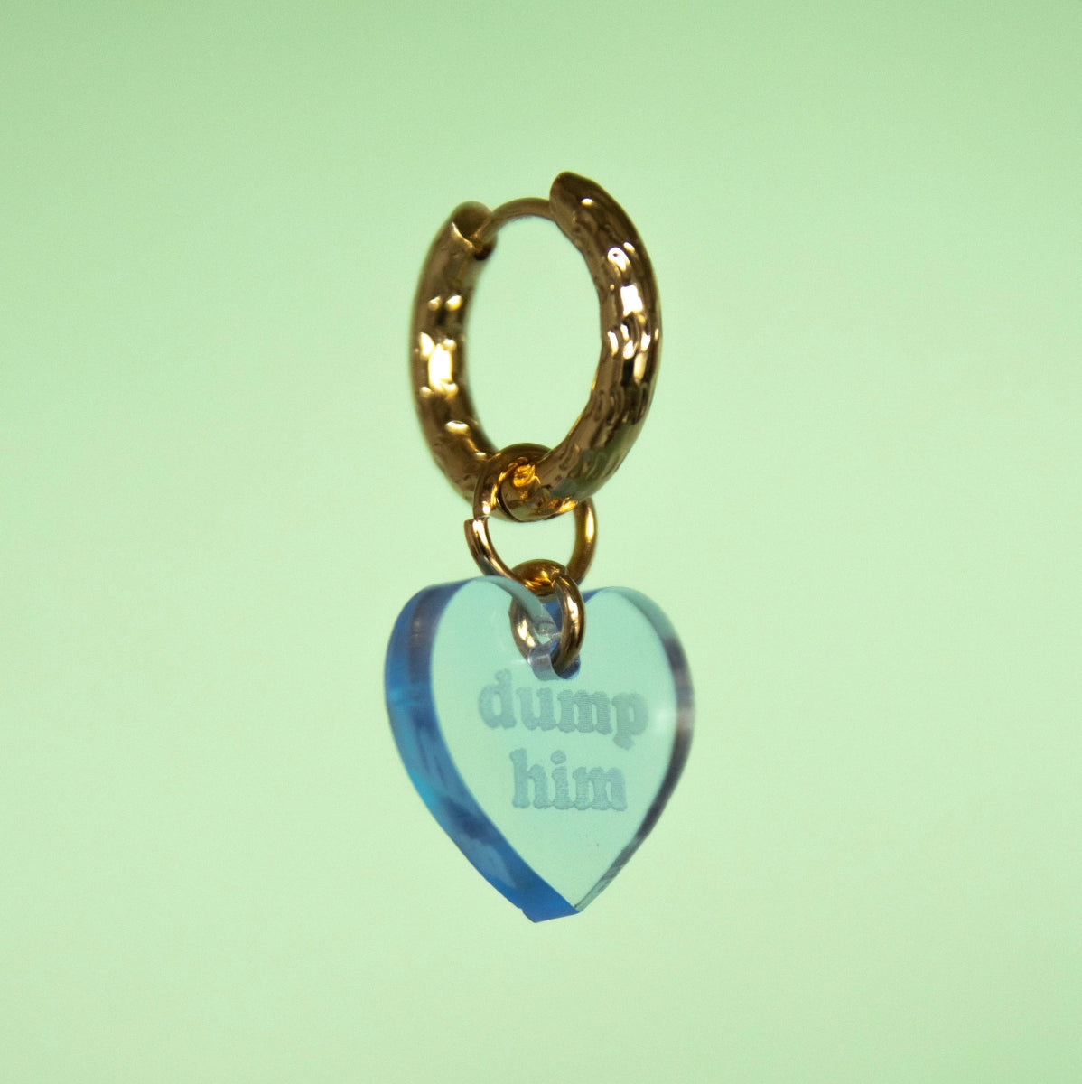 Dump him One Size (per stuk) Juwelen - Plexi hoop - Heart van Atelier Jean