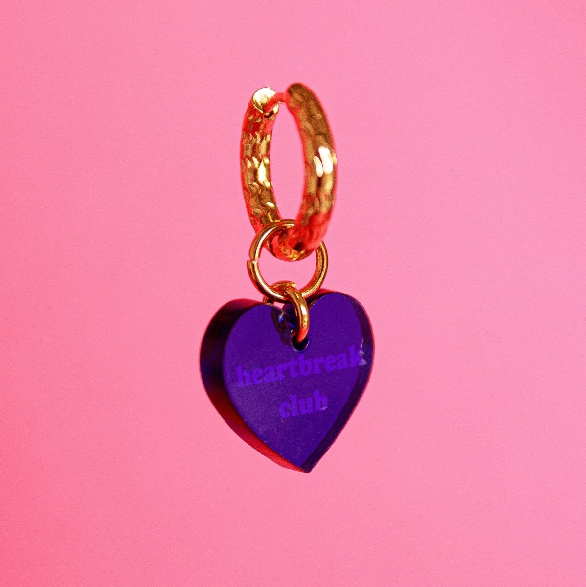 Plexi hoop - Heart van Atelier Jean – Juwelen voor dames | Meisjes Brugge