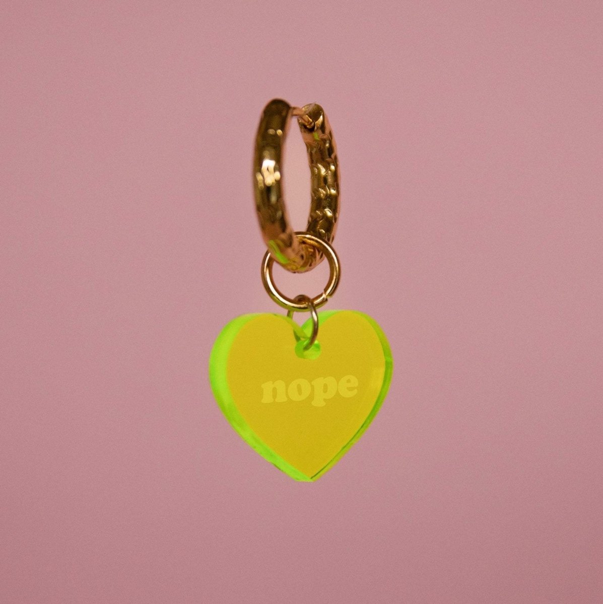Plexi hoop - Heart van Atelier Jean – Juwelen voor dames | Meisjes Brugge