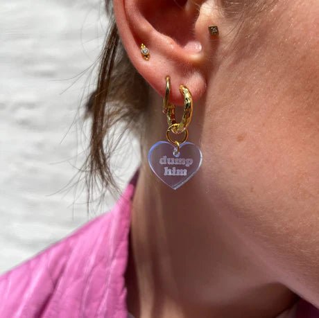 Plexi hoop - Heart van Atelier Jean – Juwelen voor dames | Meisjes Brugge