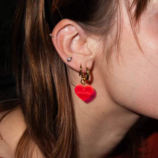 Plexi hoop - Heart van Atelier Jean – Juwelen voor dames | Meisjes Brugge