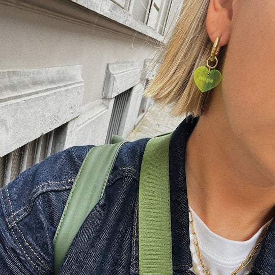 Plexi hoop - Heart van Atelier Jean – Juwelen voor dames | Meisjes Brugge