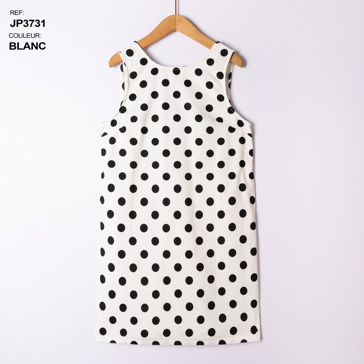 Polka dot sleeveless open back mini dress van Kilky – Jurken voor dames | Meisjes Brugge