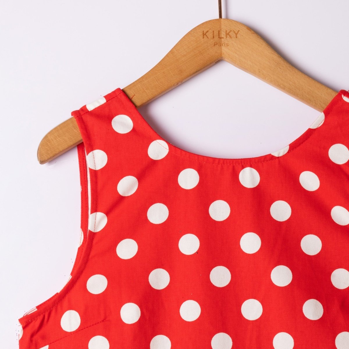 Polka dot sleeveless open back mini dress van Kilky – Jurken voor dames | Meisjes Brugge