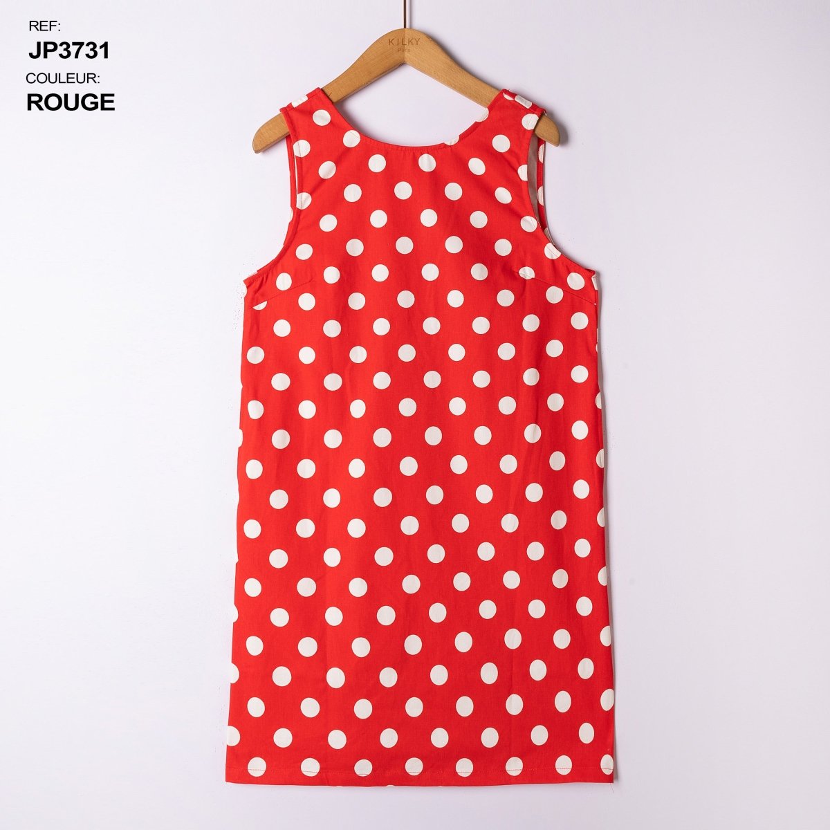 Polka dot sleeveless open back mini dress van Kilky – Jurken voor dames | Meisjes Brugge