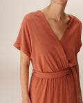 Terracotta Jurken - Pollen Robe Longue van Grace and Mila