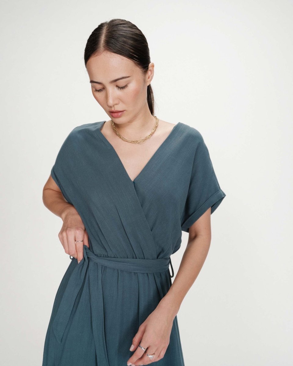 30% Pollen Robe Longue - SS26 van Grace and Mila – Jurken voor dames | Meisjes Brugge