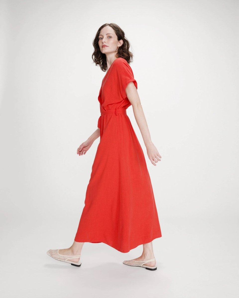 30% Pollen Robe Longue - SS26 van Grace and Mila – Jurken voor dames | Meisjes Brugge
