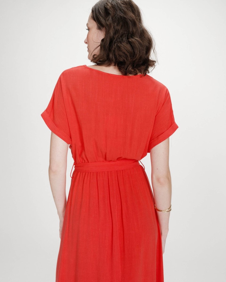 30% Pollen Robe Longue - SS26 van Grace and Mila – Jurken voor dames | Meisjes Brugge
