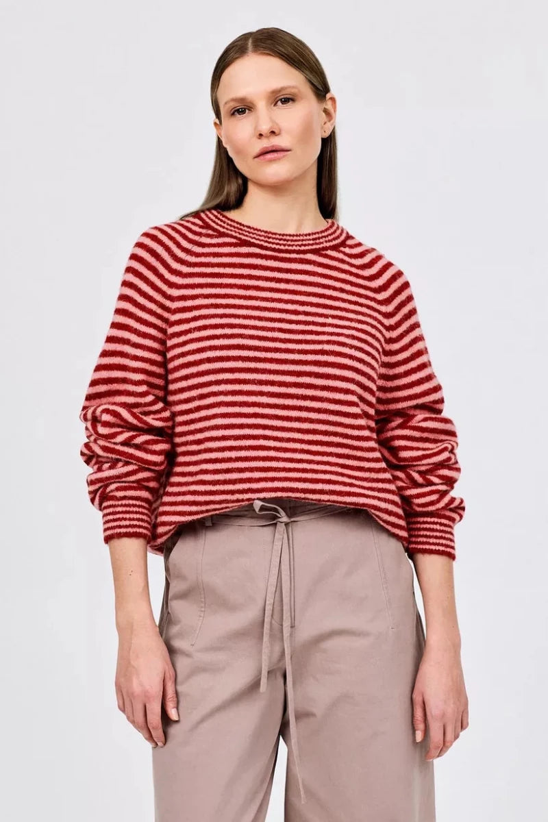 RDM-red pink Pulls - Prelude Pullover van CKS