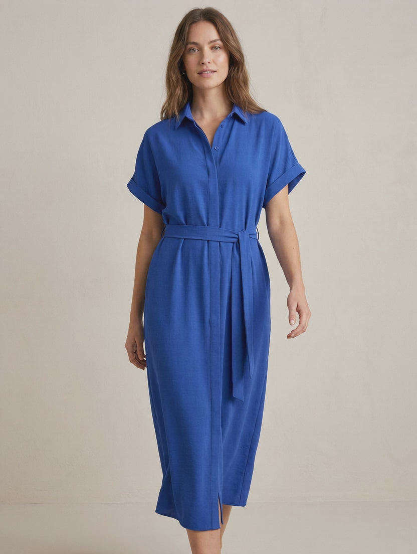 Vijoka S/S Midi Shirt Dress
