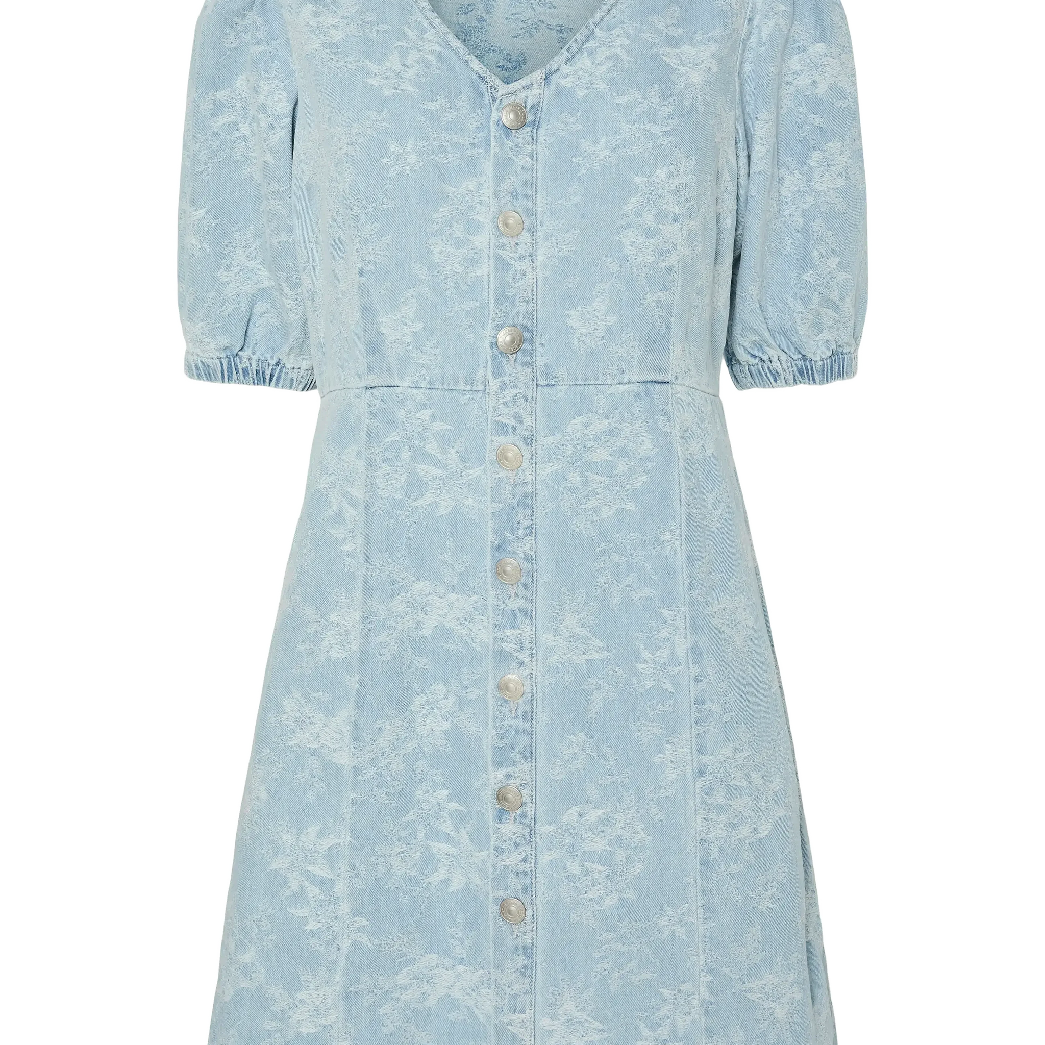 Light blue denim Jurken - Pcfeline Ss Denim Dress van Pieces