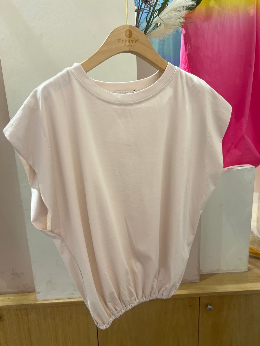 Q1667 elastic border Lily top van Pohème – T-shirts voor dames | Meisjes Brugge