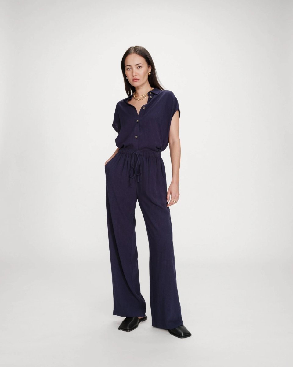 Marine Broeken - Raven Pantalon - SS26 van Grace and Mila
