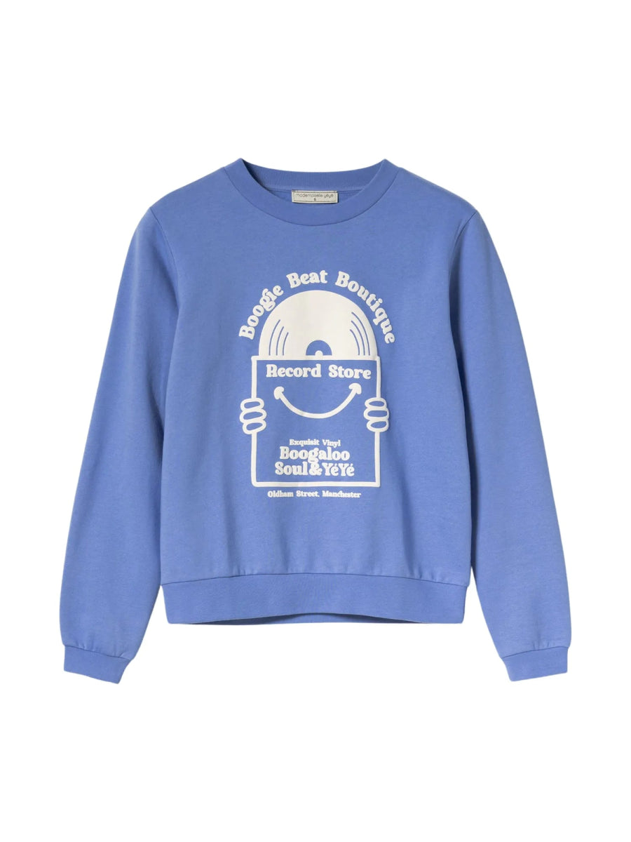 Record Store Sweatshirt - koop Tops van Mademoiselle YéYé bij Meisjes Brugge