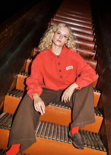 ROUGE S (one size) Sweaters - Red Tulip Sweatshirt van FRNCH