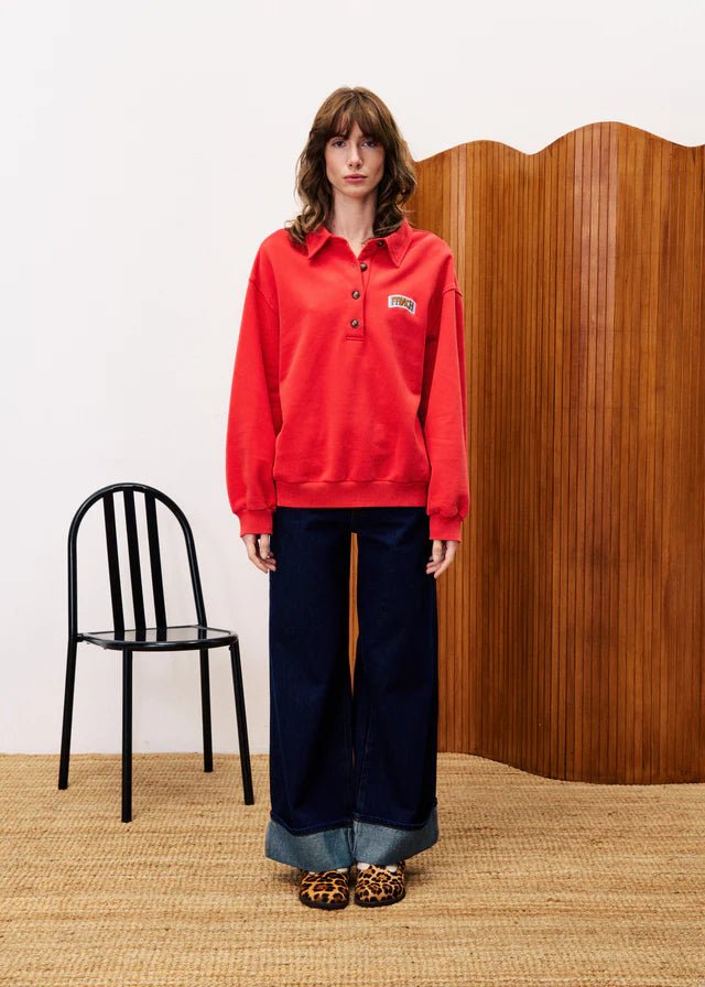 Sweaters - Red Tulip Sweatshirt van FRNCH